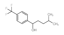 4-METHYL-1-(4-(TRIFLUOROMETHYL)PHENYL)PENTAN-1-OL结构式