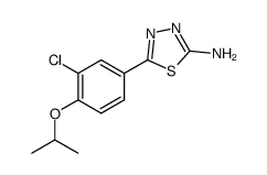 5-{3-chloro-4-[(1-methylethyl)oxy]phenyl}-1,3,4-thiadiazol-2-amine picture