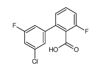 2-(3-chloro-5-fluorophenyl)-6-fluorobenzoic acid结构式