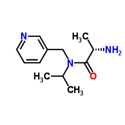 N-Isopropyl-N-(3-pyridinylmethyl)-L-alaninamide结构式