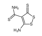 5-Amino-3-thioxo-3H-dithiol-4-thiocarboxamid Structure