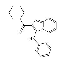 cyclohexyl(3-(pyridin-2-ylamino)imidazo[1,2-a]pyridin-2-yl)methanone Structure