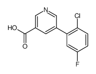 5-(2-chloro-5-fluorophenyl)pyridine-3-carboxylic acid结构式