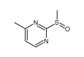 4-Methyl-2-(methylsulfinyl)pyrimidine Structure