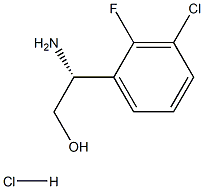 (2R)-2-AMINO-2-(3-CHLORO-2-FLUOROPHENYL)ETHAN-1-OL HYDROCHLORIDE结构式