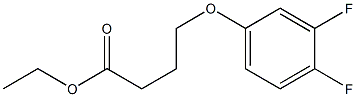 Ethyl 4-(3,4-difluoro-phenoxy)butanoate Structure
