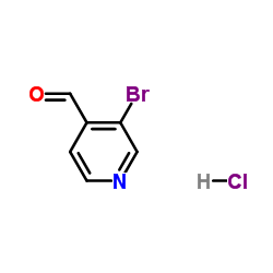 3-Bromo-4-pyridinecarboxaldehyde hydrochloroide structure