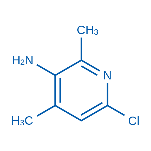 6-氯-2,4-二甲基吡啶-3-胺结构式