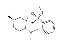 (1R,2S,5R)-2-isopropyl-5-methyl-1-((N-methylphenylsulfonimidoyl)methyl)cyclohexanol结构式