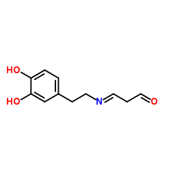 Propanal, 3-[[2-(3,4-dihydroxyphenyl)ethyl]imino]- (9CI)结构式