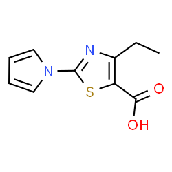 4-Ethyl-2-(1H-pyrrol-1-yl)-1,3-thiazole-5-carboxylic acid Structure