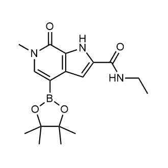 N-乙基-6-甲基-7-氧代-4-(4,4,5,5-四甲基-1,3,2-二噁硼烷-2-基)-6,7-二氢-1H-吡咯并[2,3-c]吡啶-2-羧酰胺图片