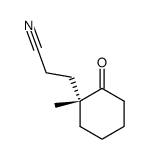 (R)-3-(1-methyl-2-oxocyclohexyl)propanenitrile Structure