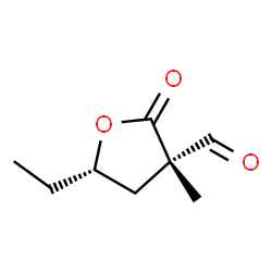 3-Furancarboxaldehyde, 5-ethyltetrahydro-3-methyl-2-oxo-, cis- (9CI) picture