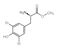 3,5-DIBROMO-D-TYROSINE METHYL ESTER Structure