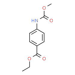 Ethyl 4-[(methoxycarbonyl)amino]benzoate结构式