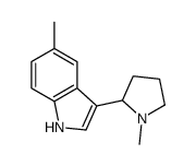 5-Methyl-3-(1-methyl-2-pyrrolidinyl)-1H-indole Structure