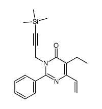 5-ethyl-2-phenyl-3-(3-trimethylsilyl)propargyl-6-vinyl-4(3H)-pyrimidinone Structure