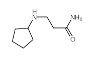 3-(Cyclopentylamino)propanamide Structure