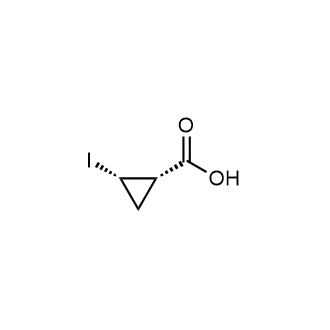 (1S,2S)-2-Iodocyclopropanecarboxylic acid structure