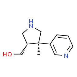 ((3S,4R)-4-甲基-4-(吡啶-3-基)吡咯烷-3-基)甲醇结构式