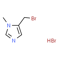 5-(Bromomethyl)-1-methyl-1H-imidazole hydrobromide Structure