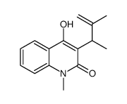 3-(1,2-Dimethyl-2-propenyl)-4-hydroxy-1-methylquinolin-2(1H)-one Structure