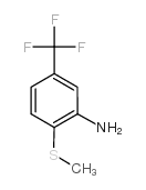 3-氨基-4-(甲基硫代)三氟甲苯结构式