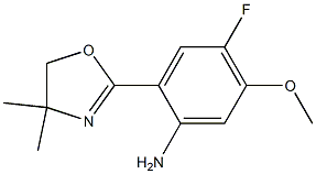 2-(4,4-dimethyl-4,5-dihydrooxazol-2-yl)-4-fluoro-5-methoxyaniline Structure