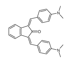 1,3-Bis[[4-(dimethylamino)phenyl]methylene]-1,3-dihydro-2H-inden-2-one Structure