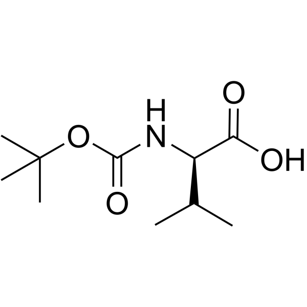 Boc-D-Valine Structure