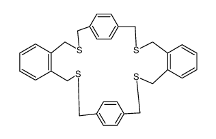 2,11,20,29-Tetrathia<34>(1,2)(1,4)(1,2)(1,4)cyclophan结构式