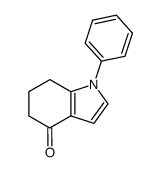 1-phenyl-1,5,6,7-tetrahydro-indol-4-one结构式