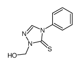 1-(hydroxymethyl)-4-phenyl-4,5-dihydro-1H-1,2,4-triazole-5-thione结构式