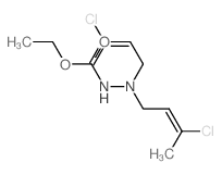 Hydrazinecarboxylicacid, 2,2-bis(3-chloro-2-buten-1-yl)-, ethyl ester picture