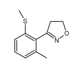 3-(2-methyl-6-methylthiophenyl)-4,5-dihydroisoxazole Structure