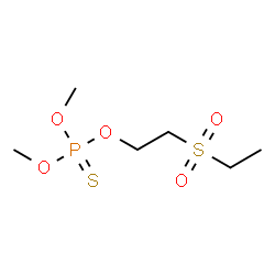 Thiophosphoric acid O-[2-(ethylsulfonyl)ethyl]O,O-dimethyl ester结构式