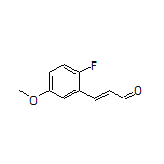 (E)-3-(2-Fluoro-5-methoxyphenyl)acrylaldehyde Structure