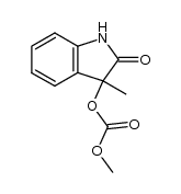 3-methoxycarbonyloxy-3-methylindolin-2-one结构式