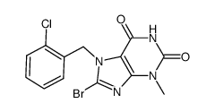 8-bromo-7-(2-chlorobenzyl)-3-methyl-3,7-dihydro-1H-purine-2,6-dione picture