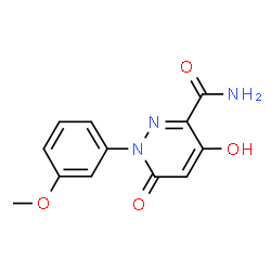 4-Hydroxy-1-(3-methoxyphenyl)-6-oxo-1,6-dihydro-3-pyridazinecarboxamide picture