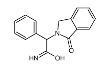 2-(3-oxo-1H-isoindol-2-yl)-2-phenylacetamide Structure