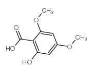 Benzoic acid,2-hydroxy-4,6-dimethoxy- Structure