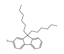 2-iodo-9,9-bis(n-hexyl)fluorene Structure