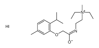 diethyl-methyl-[2-[[2-(5-methyl-2-propan-2-ylphenoxy)acetyl]amino]ethyl]azanium,iodide结构式