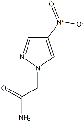 2-(4-硝基-1H-吡唑-1-基)乙酰胺结构式