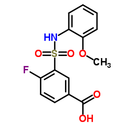 4-Fluoro-3-(2-methoxy-phenylsulfamoyl)-benzoic acid picture