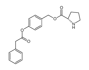 4-(2-phenylacetoxy)benzyl L-prolinate Structure