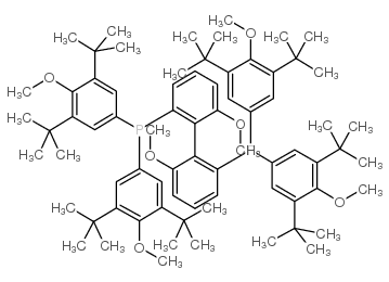 (R)-(6,6′-二甲氧基联苯-2,2′-二基)二[双(3,5-二-叔丁基-4-甲氧苯基)膦]结构式