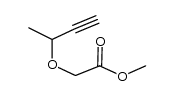 methyl [(1-methyl-2-propynyl)oxy]acetate结构式